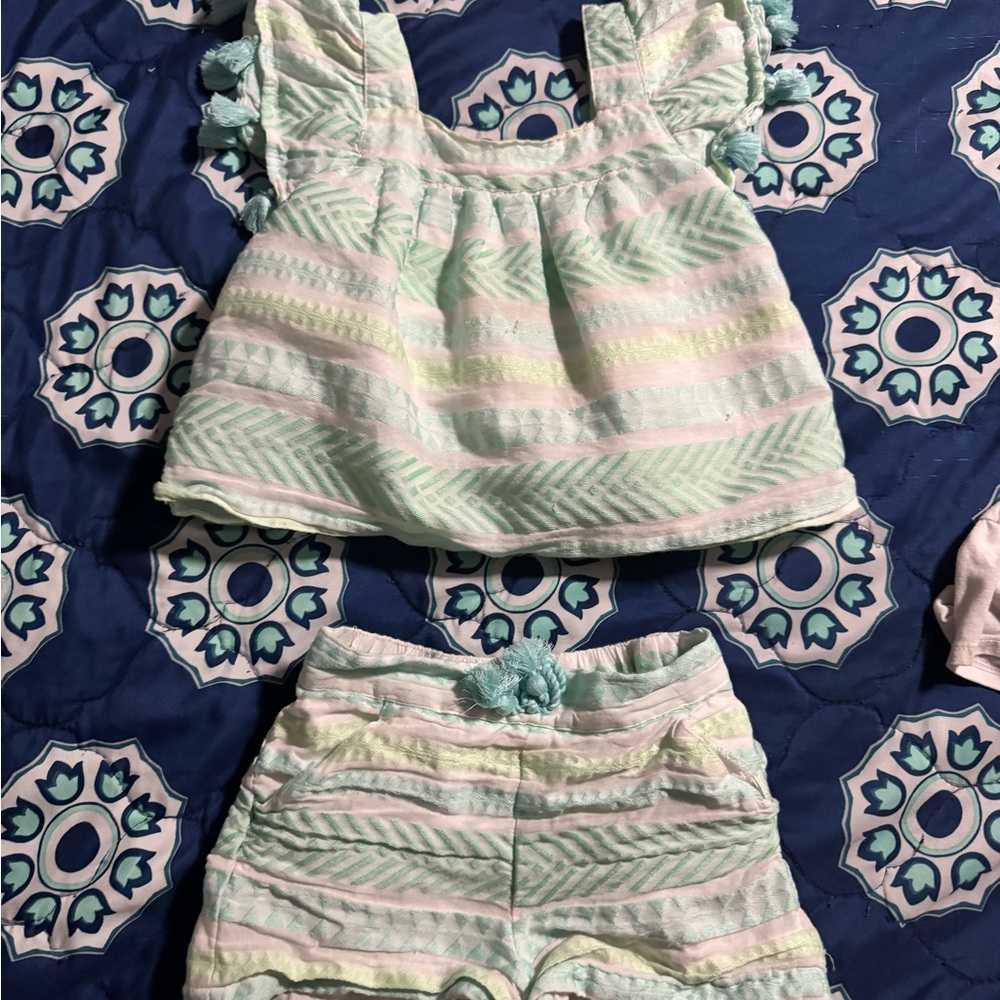 Shabby Chic Mint and White Garment